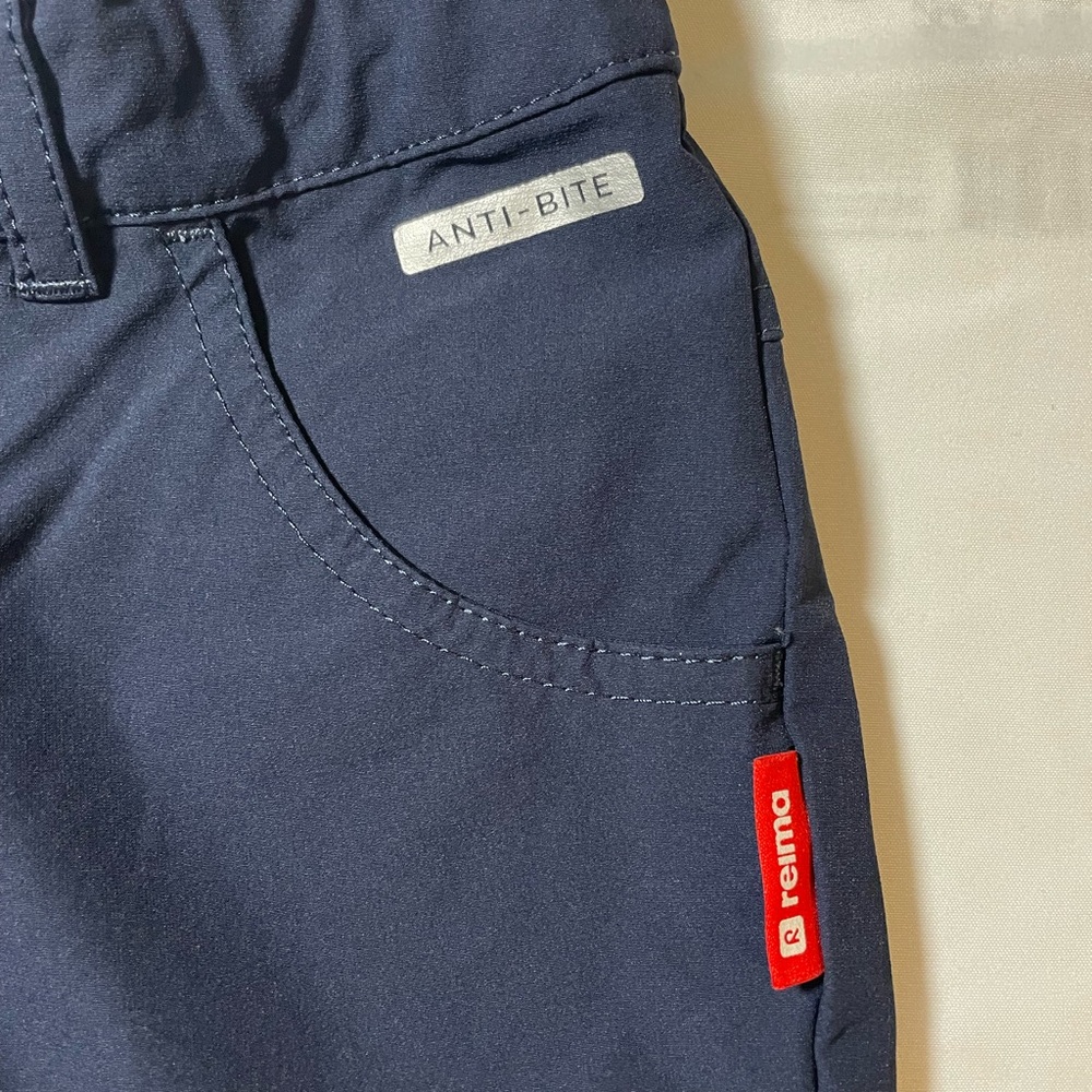 Blue Reima Kids Hiking/Outdoor Anti-Bite Pants Convertible - Picture 3 of 10